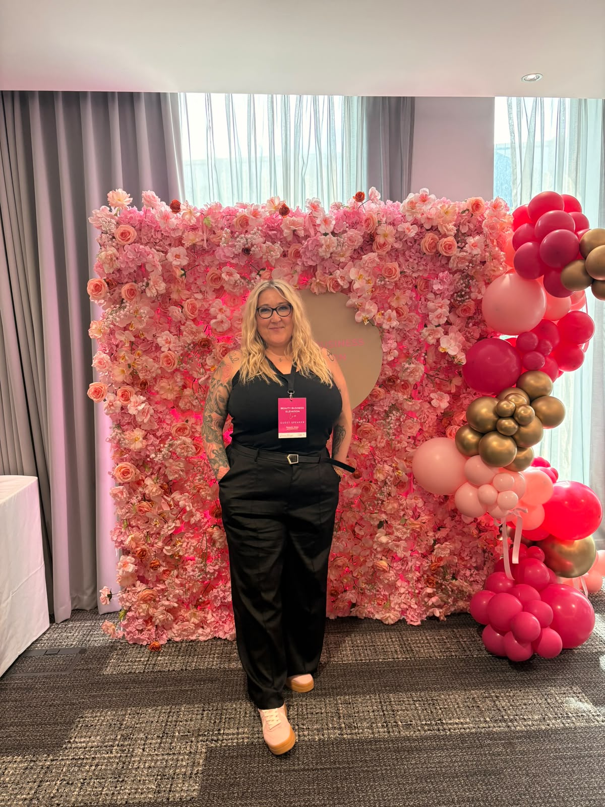 Gemma as guest speaker and sponsor at Beauty Business Elevation in Birmingham